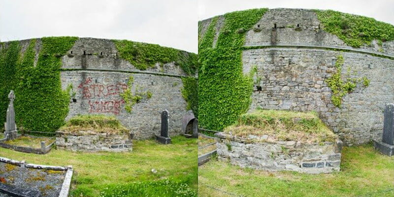 Graffiti removal Kilcolman Abbey P Mac Dublin Graffiti removal Kilcolman Abbey P Mac Dublin