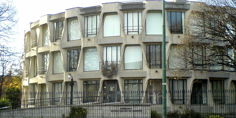 US Embassy facade cleaning P Mac