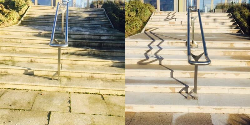 Flamed granite steps at Profile Park P Mac Dublin Flamed granite steps at Profile Park PMAC Dublin