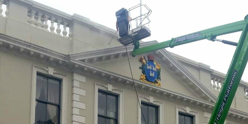 Mansion House Facade Cleaning P Mac team Dublin Mansion House Facade Cleaning P Mac team Dublin