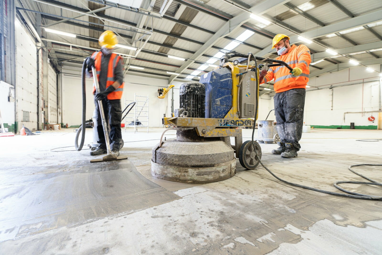 Grinding warehouse concrete floors Pmac grinding large warehouse concrete floor