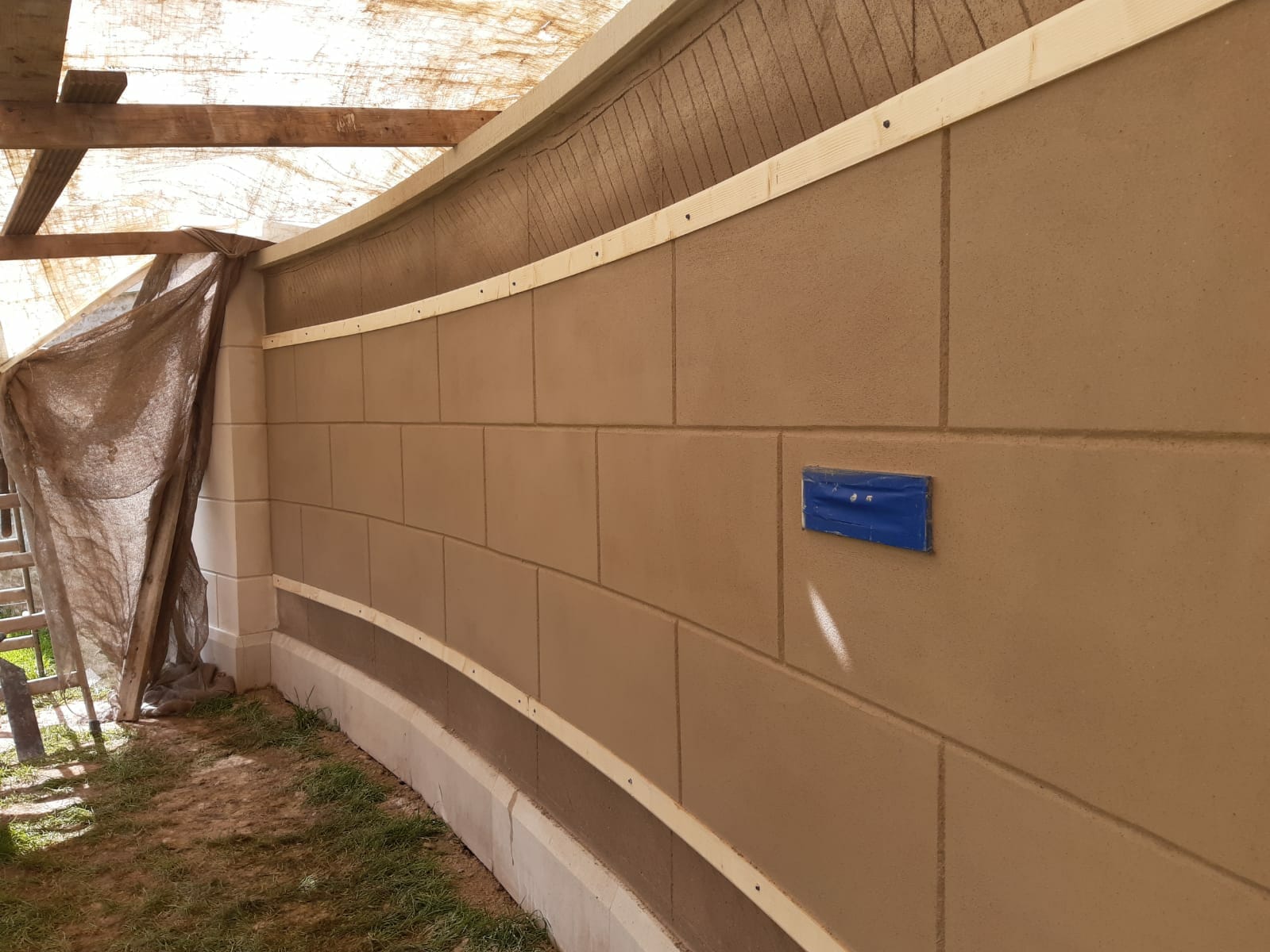Capard house Stucco render