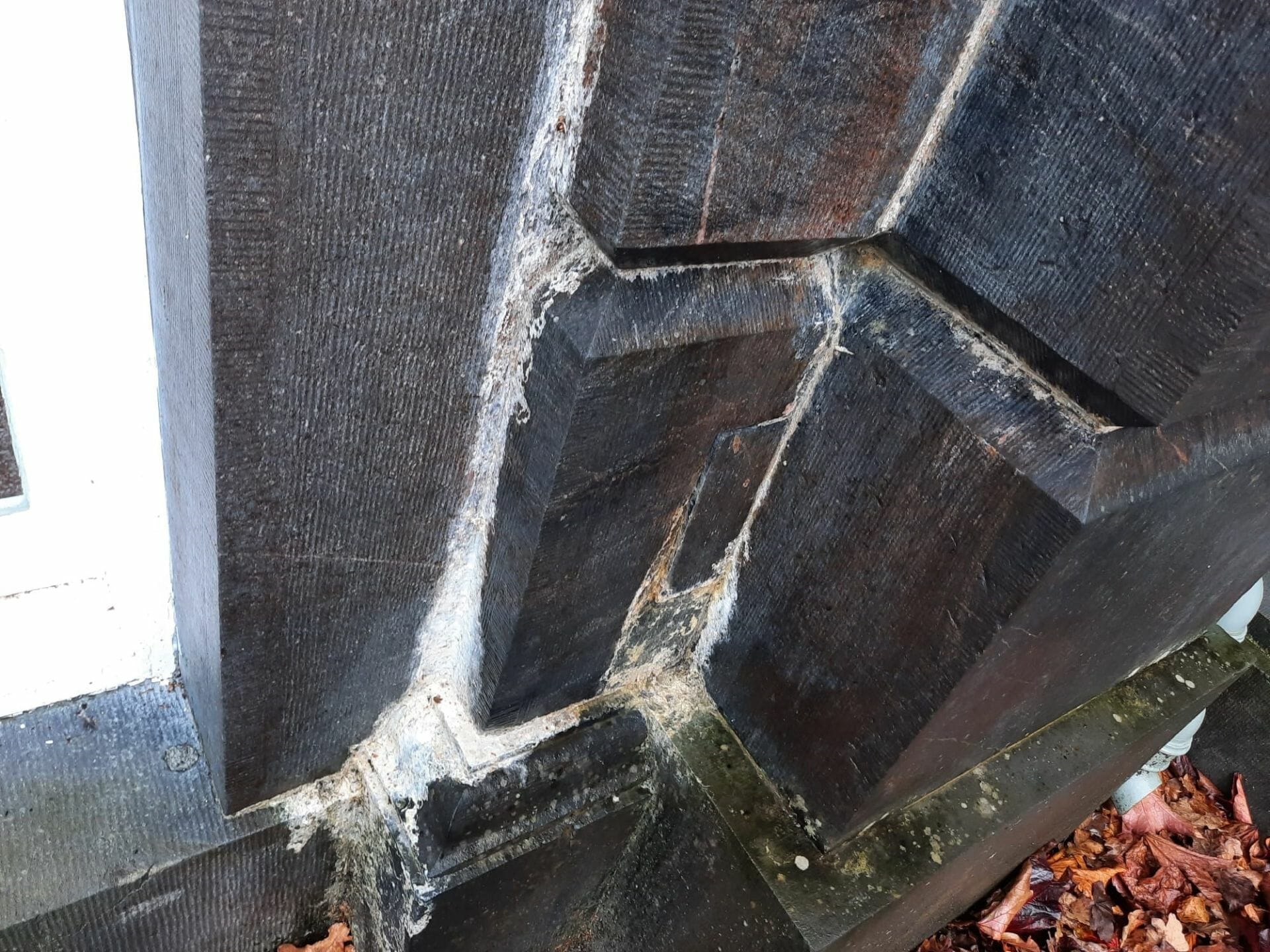 Limescale coming out through joints