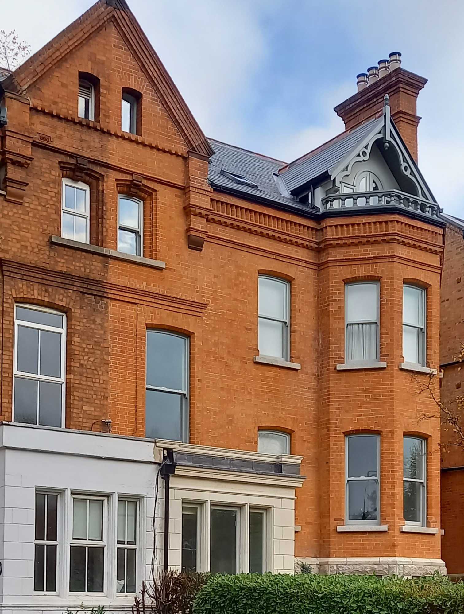 Merrion Road facade cleaned PMAC Brick façade cleaned and restored by PMAC