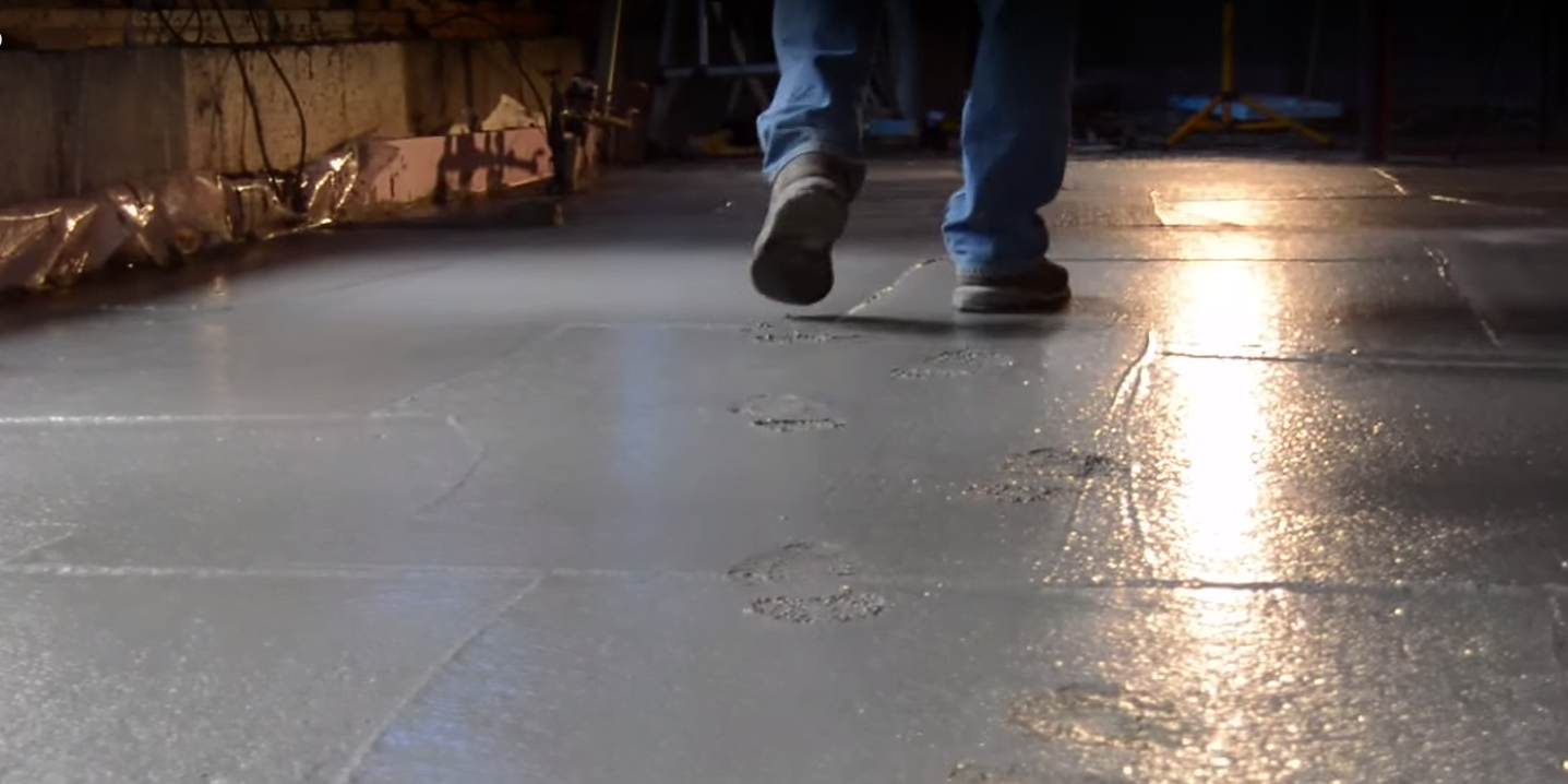 Walking on concrete