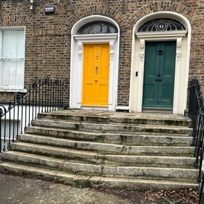 Crooked granite steps