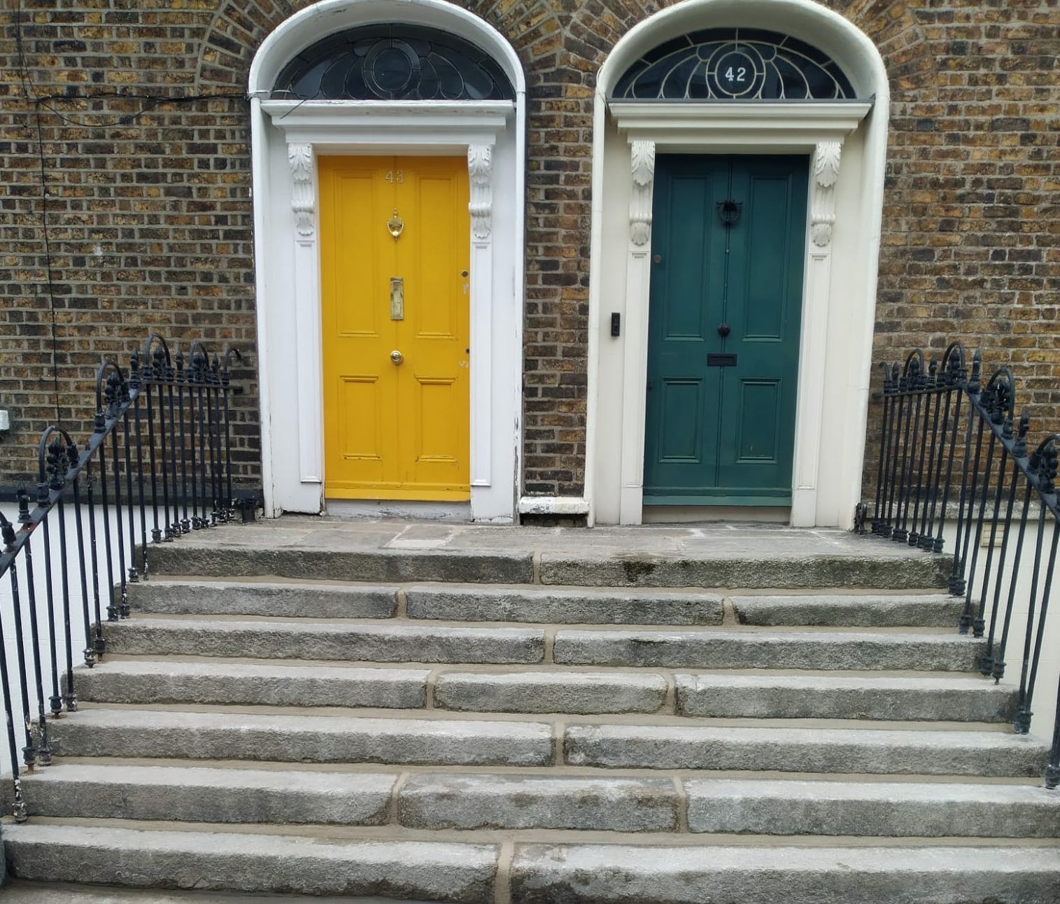 Crooked granite steps restored Crooked granite steps restored