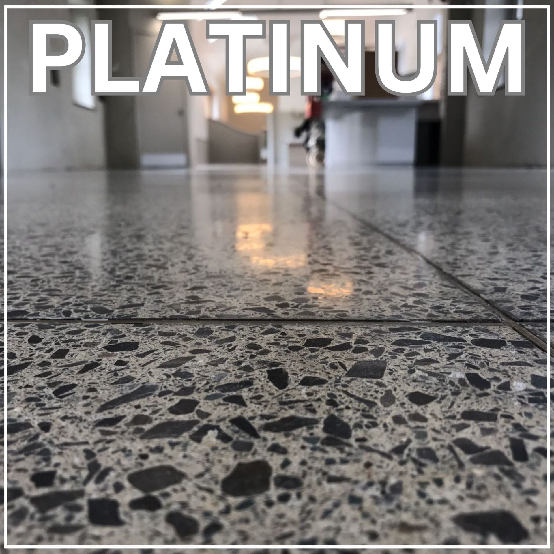 PLATINUM Example of a Platinum finished concrete floor
