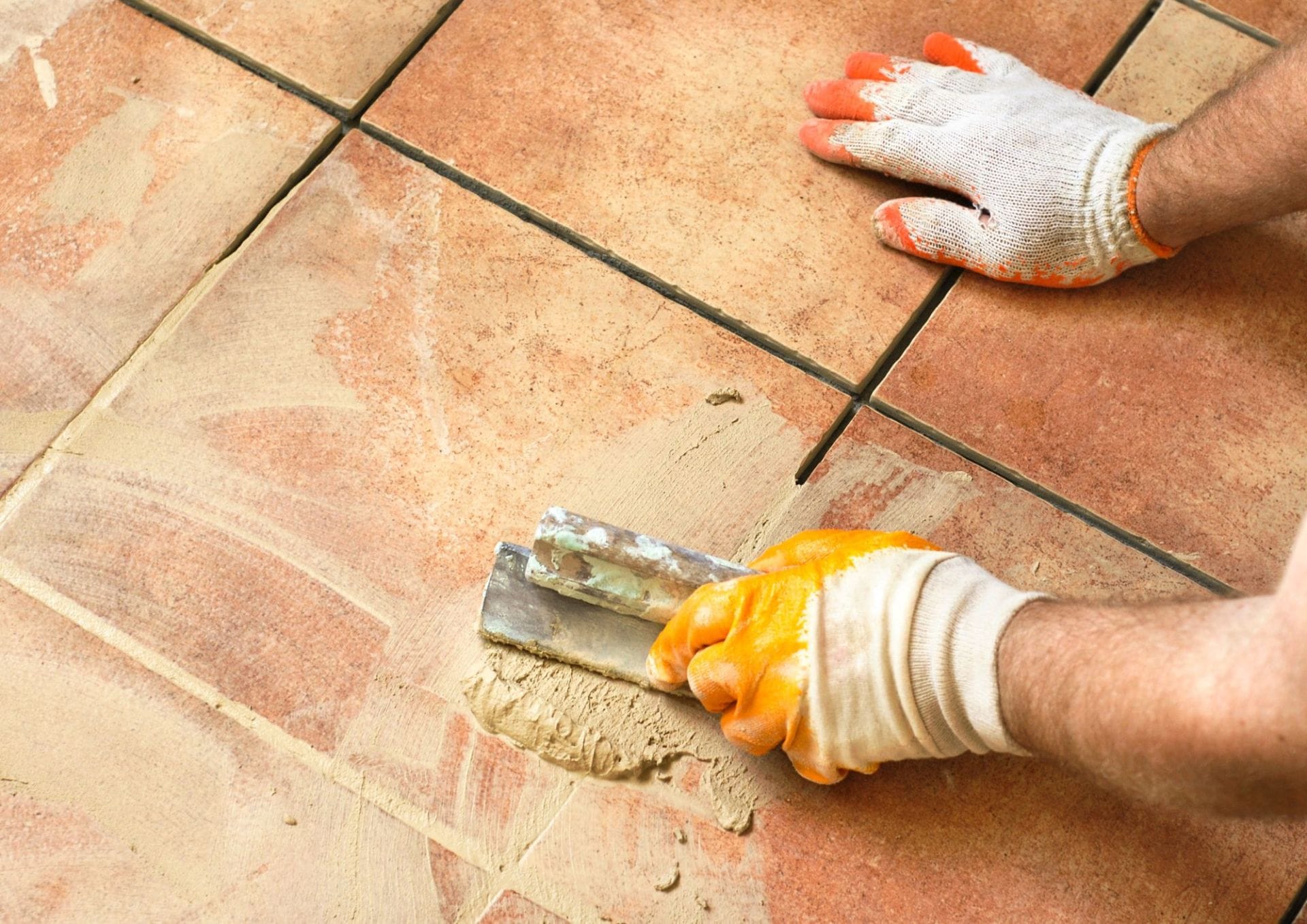 PMAC replace old tile grout with matching grout
