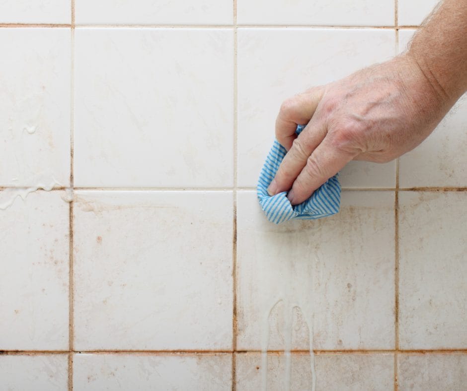 PMAC Stone Soap cleans bathroom tiles perfectly