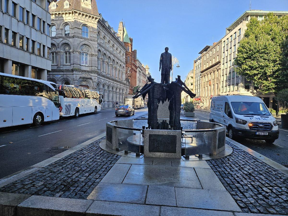 PMAC restores iconic statues on Dame Street Dublin